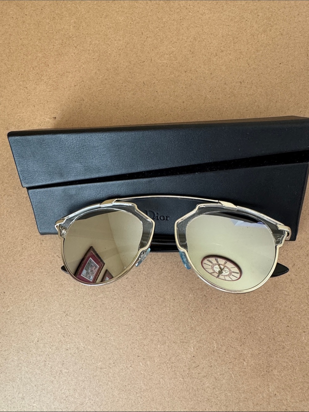 Dior So Real Silver Frame Mirrored Sunglasses with Silver-Tinted Lenses